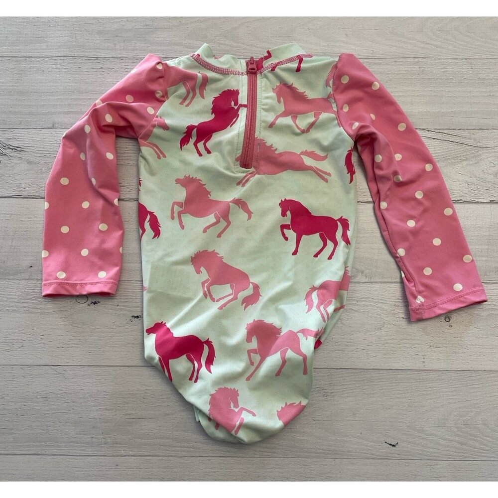 Hatley baby‎ girls horse swimsuit 9-12 months
